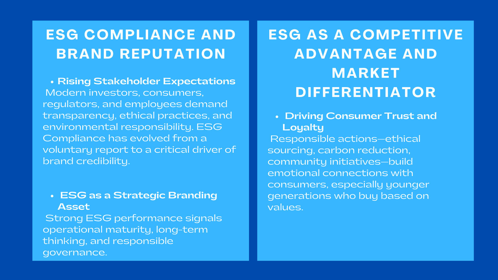 ESG Compliance and Brand Reputation