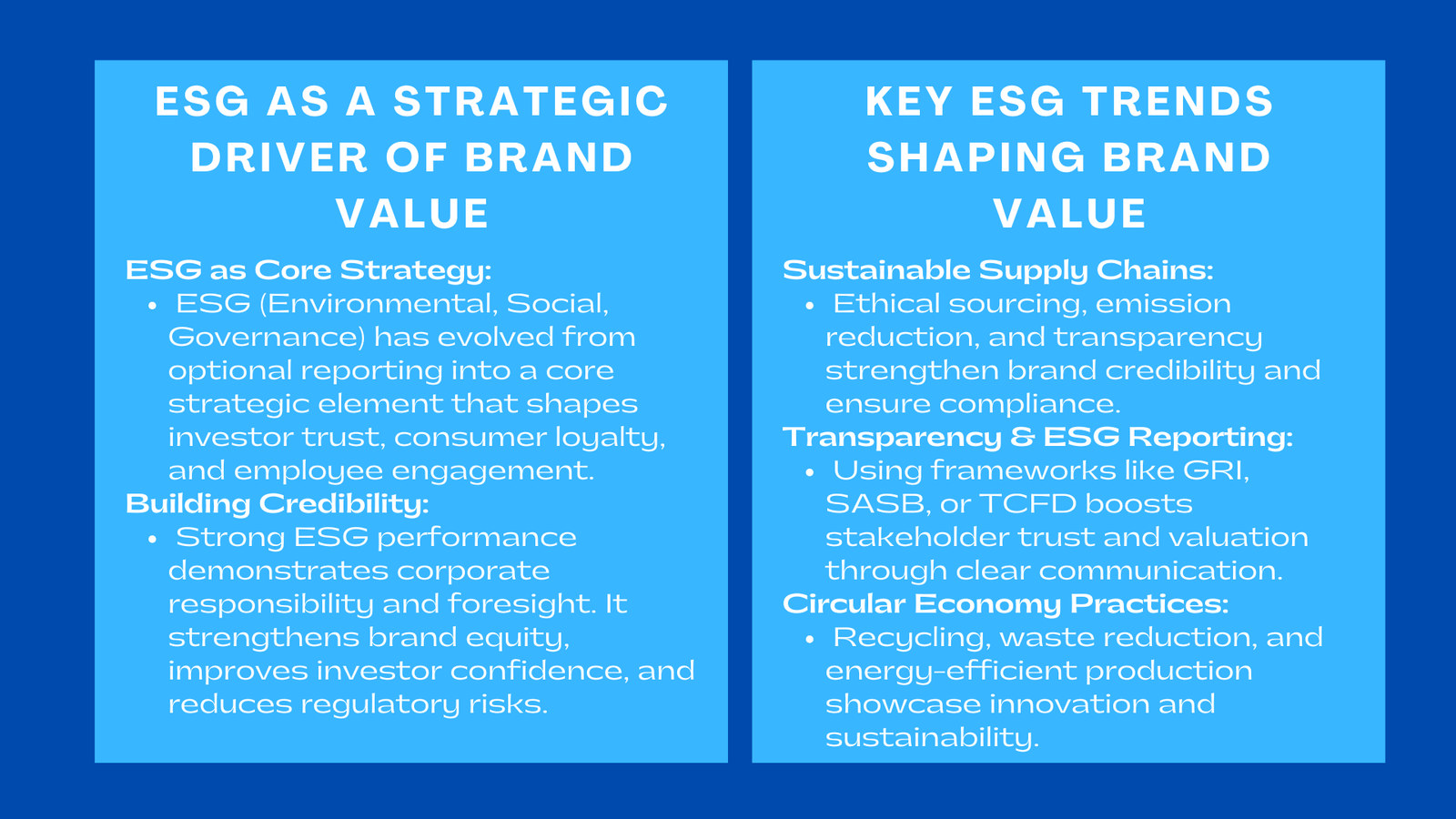 ESG Trends Affecting Brand Value