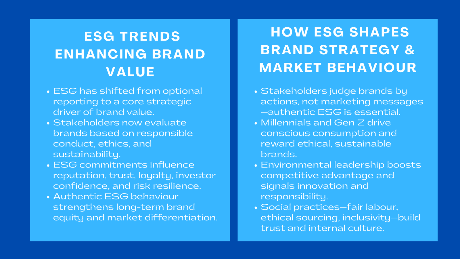 ESG Trends Enhancing Brand Value